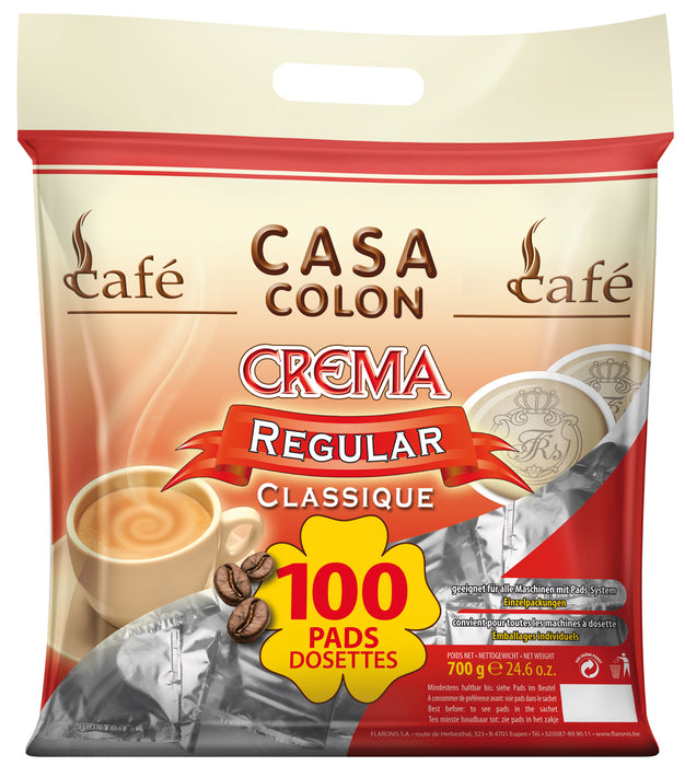CASA COLON - SENSEO®* COMPATIBLE COFFEE PADS - CLASSIC - 100 PCS